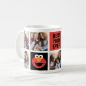 Elmo Big Face | Mama - FotoCollage Kaffeetasse (Vorderseite Links)
