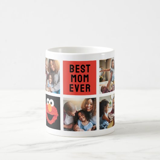 Elmo Big Face | Mama - FotoCollage Kaffeetasse (Mittel)