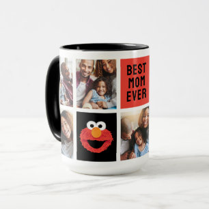 Elmo Big Face   Mama - FotoCollage Tasse