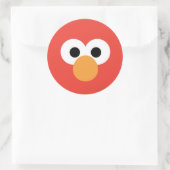 Elmo Big Face Runder Aufkleber (Tasche)