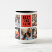 Elmo Big Face | Vater - FotoCollage Tasse (Zentrum)