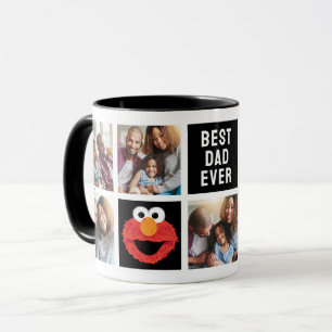 Elmo Big Face Vater - FotoCollage Tasse