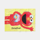 Elmo Character Art Illustration Fleecedecke (Vorderseite (Horizontal))