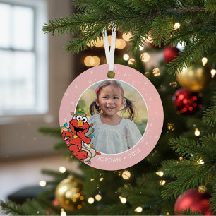 Elmo Christmas Lights Personalisierter Name und Ornament Aus Metall
