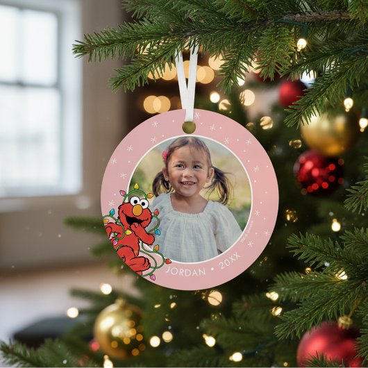 Elmo Christmas Lights | Personalisierter Name und  Ornament Aus Metall