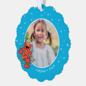 Elmo Christmas Lights | Personalisierter Name und  Ornament Karte (Links)