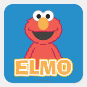 Elmo Classic Style Quadratischer Aufkleber (Vorderseite)