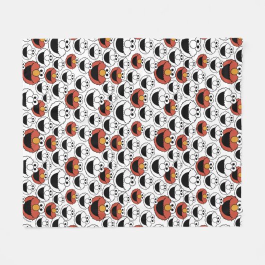 Elmo Color Pop Face Pattern Fleecedecke (Vorderseite (Horizontal))