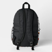 Elmo Color Pop Gesichtsmuster Bedruckter Rucksack (Rückseite)