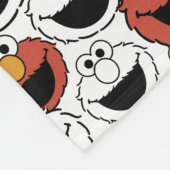 Elmo Color Pop-Gesichtsmuster Fleecedecke (Ecke)