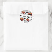 Elmo Color Pop Gesichtsmuster Runder Aufkleber (Tasche)