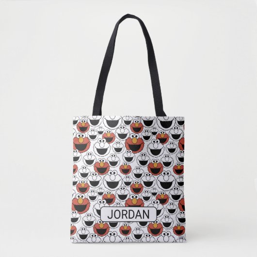 Elmo Color Pop-Gesichtsmuster Tasche (Vorderseite)