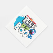 Elmo, Cookie & Groove| Flüchtige Blick-a-Boo Serviette (Ecke)