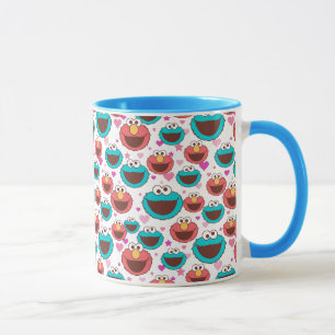 Elmo & Cookie Monster Frieden und Liebe Tasse