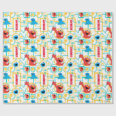 Elmo & Cookie Monster Fun Formen Muster Geschenkpapier (Flach)