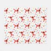 Elmo Crayon Pattern Fleecedecke (Vorderseite (Horizontal))