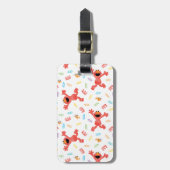 Elmo Crayon Pattern Gepäckanhänger (Vorderseite vertikal)