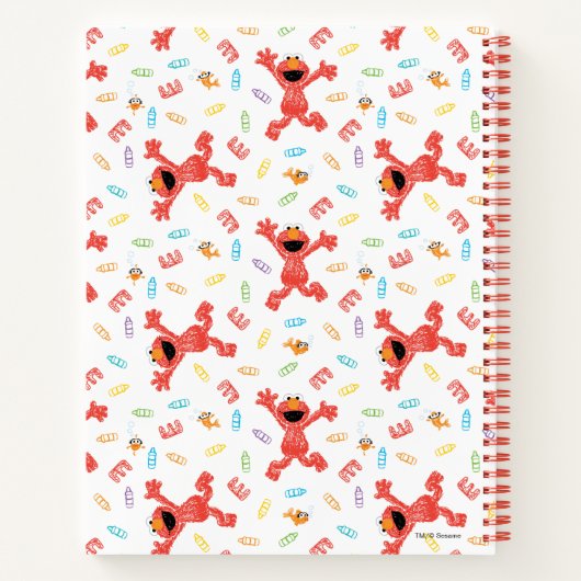 Elmo Crayon Pattern Notizblock (Rückseite)