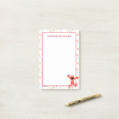 Elmo Crayon Pattern Post-it Klebezettel (Auf Schreibtisch)