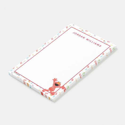 Elmo Crayon Pattern Post-it Klebezettel (angewinkelt)