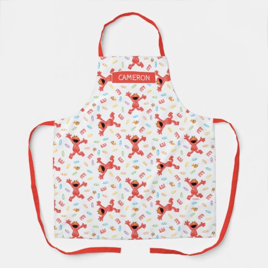 Elmo Crayon Pattern Schürze (Vorderseite)