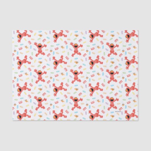 Elmo Crayon Pattern Seidenpapier (Vorderseite)