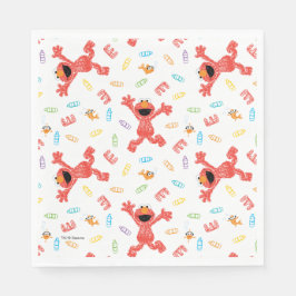 Elmo Crayon Pattern Serviette
