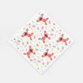 Elmo Crayon Pattern Serviette (Ecke)