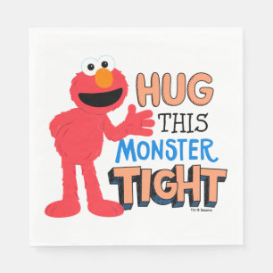 Elmo   Dieses Monster umarmen Serviette