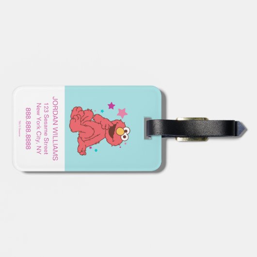 Elmo | Ein Lächeln ist immer im Stil Gepäckanhänger (Rückseite horizontal)