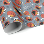 Elmo | Elmo beherrscht das Sternenmuster Geschenkpapier (Rolleneckpunkt)