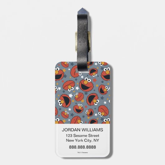 Elmo | Elmo Rules Star Pattern Gepäckanhänger (Rückseite vertikal)