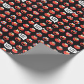 Elmo Emoji-Muster Geschenkpapier (Ecke)
