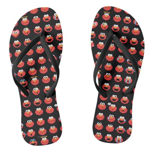 Elmo Emoji Pattern Badesandalen (Fußbett)