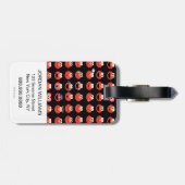 Elmo Emoji Pattern Gepäckanhänger (Rückseite horizontal)