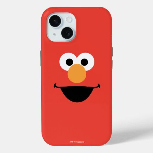 Elmo Face Art Case-Mate iPhone Hülle (Rückseite)