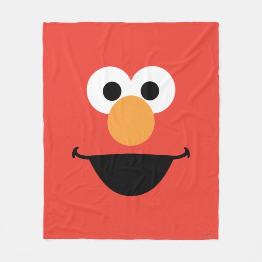 Elmo Face Art Fleecedecke (Vorderseite)