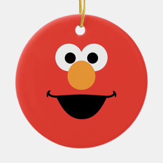 Elmo Face Art Keramik Ornament (Vorne)