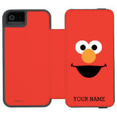 Elmo Face Art | Name hinzufügen Incipio iPhone Geldbeutel-Hülle (Folio Geöffnet)