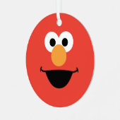Elmo Face Art Ornament Aus Metall (Vorderseite links)