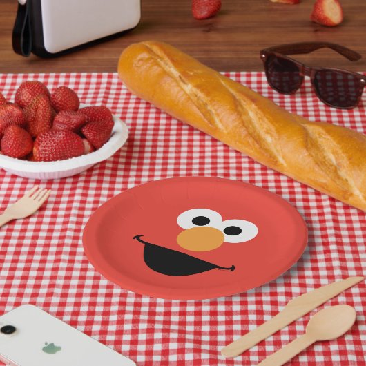 Elmo Face Art Pappteller (Picknick)