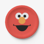 Elmo Face Art Pappteller (Vorderseite)
