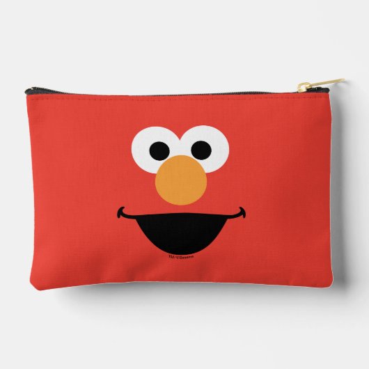 Elmo Face Art Zubehörtasche (Rückseite)
