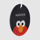 Elmo Face Chalkboard | Customized Name & Photo Ornament (Vorderseite)