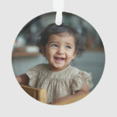 Elmo Face Chalkboard | Customized Name & Photo Ornament (Rückseite)