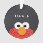 Elmo Face Chalkboard | Customized Name & Photo Ornament (Vorderseite)