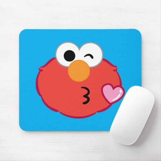 Elmo Face, der einen Kuss wirft Mousepad (Mit Mouse)