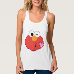 Elmo Face, der einen Kuss wirft Tank Top