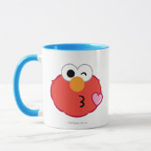Elmo Face, der einen Kuss wirft Tasse (Links)