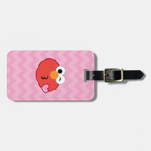 Elmo Face Küssen 2 Gepäckanhänger (Vorderseite horizontal)